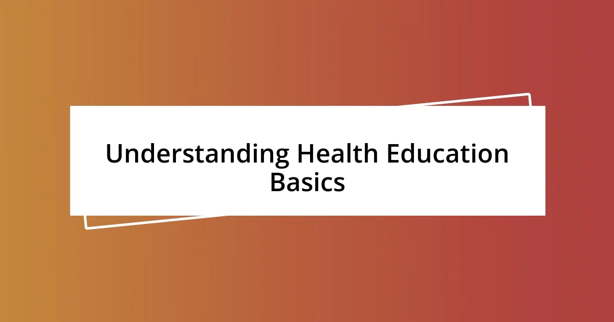 Understanding Health Education Importance